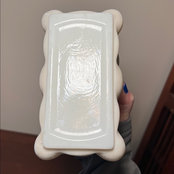 Antique Wavecrest CF Monroe Egg Crate Shape Ornate Handpainted Letter Holder Box - Picture 14 of 14